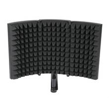 Складной Студийный микрофон изоляционный щит Звукопоглощающая пена панель 2024 - купить недорого