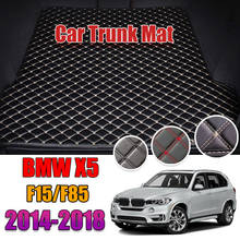 Leather Car Trunk Mat X5 Liner Pad BMW F85 Cargo Pad Carpet For BMW X5 F15 2014-2018 Trunk Boot Mat Tail Cargo Liner 2015 2016 2024 - buy cheap