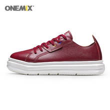 Onemix Running Shoes Women Increasing 5 CM EVA Outsole Micro Fabric Leather Light Female Casual Sport Shoes Outdoor Sneakers 2024 - buy cheap