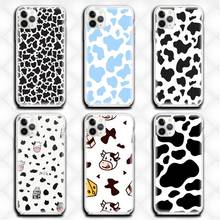 Mick Cow Pattern Print Phone Case Clear for iphone 12 11 Pro max mini XS 8 7 6 6S Plus X 5S SE 2020 XR cover 2024 - buy cheap