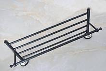 Bathroom Towel Bar Oil Rubbed Bronze Toilet Towel Holder Towel Rack Shelf Holder Brief Fixed Bathroom Accessory zba711 2024 - buy cheap