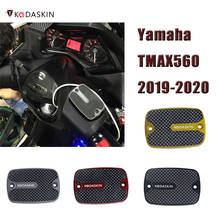 Передняя крышка цилиндра Kodaskin CNC-Carbon для мотоцикла Tech Max, крышка резервуара для Yamaha TMAX560 2020 YZF tmax 560 Tech 2019 2024 - купить недорого