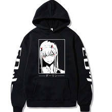 Zero two hoodie darling no franxx impresso hoodies para homem/mulher 2024 - compre barato