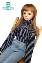 BJD Doll clothes 58-60cm 1/3 BJD SD Dolls toys Ball Jointed Doll Fashion striped high neck bottoming shirt 2024 - buy cheap