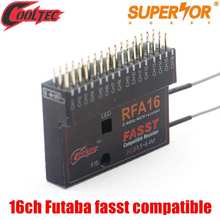 cooltech RFA16 16ch Futaba fasst compatible receiver for 6EX 7C 8FG 10CG 12FG 14MZ 14SG 18MZ 2024 - buy cheap