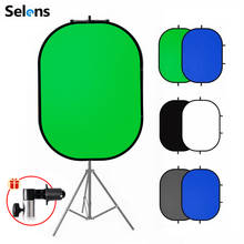 Selens-refletor portátil para fotografia, pano verde de fundo com tela cromada, para estúdio de vídeo do youtube, 150x200cm, 2 em 1 2024 - compre barato