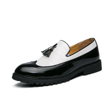 Sapatos masculinos com borla, estilo fahshion, sapatos para negócios e escritório, estilo britânico, calçados para festa 2024 - compre barato