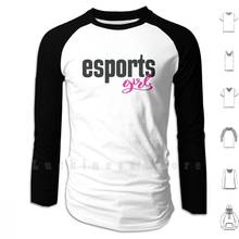 Esports menina e-esportes e esportes eletrônicos esportes hoodies eletrônicos esports palavra esports jogo de vídeo 2024 - compre barato