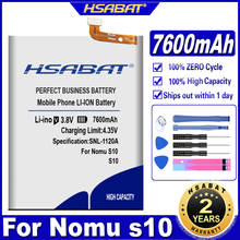 Hsabat s10 7600mah bateria para baterias nomu s10 2024 - compre barato