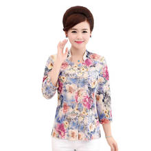 Spring Blusas Femininas Summer Mother Clothing Plus Size Women Cardigan Tee Tops Fashion Female Shirts 2024 - buy cheap