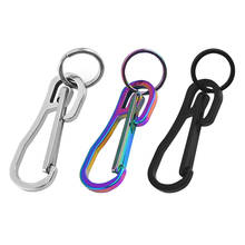 2021 High Quality Key Ring Metal Keyring Men's Stainless Steel Keychain Key Holder Belt Buckles Chaveiro Car Key Chain 2024 - buy cheap