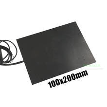 Calentador de goma de silicona para cama de calor de impresora 3D, almohadilla de calefacción eléctrica personalizada, 100x200mm, 50W, 100x200mm 2024 - compra barato