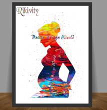 Rikivity Human Anatomy Poster Prints Canvas Painting Medical Pregnant Woman Organ Wall Art Pictures Living Room Home Decoration 2024 - buy cheap