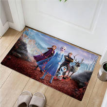 60*40cm disney bebê jogar esteira de porta ao ar livre shaggy absorção de água do banheiro anna elsa tapetes antiderrapantes cozinha tapete presente 2024 - compre barato