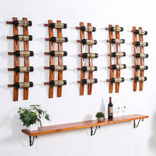 Wine Rack Househpld Wooden Wine Holder Botellero De Vino Fashion Wall-mounted Champagne Pine Wine Rack Bar Decoration Wijnrek 2024 - buy cheap