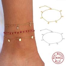 AIDE Vintage Starfish Pendant Anklets for Women Bohemian Summer Beach Anklet Bracelet On Leg Silver 925 Jewelry tobillera 2024 - buy cheap