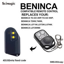 BENINCA Garage gate remote control suit for BENINCA LOT2WMS fixed code 433.92 duplicator transmitter 2024 - buy cheap