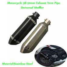 Silenciador para 51mm tubo de ventilação de escape da motocicleta com db assassino definir 370mm comprimento deffler tubo 2024 - compre barato