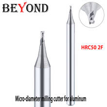 BEYOND Micro 2Flutes Milling Cutter For Aluminum Tungsten Steel End Mill Special Alloy Carbide CNC Lathe Tool 2024 - buy cheap