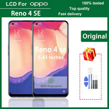 6.43" Original Super AMOLED LCD display for OPPO Reno 4 SE LCD touch screen digitizer assembly for OPPO Reno4 SE LCD Replacement 2024 - buy cheap