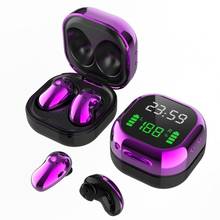 TWS Bluetooth 5.1 Earphones S6plus LED Color Screen HiFi Wireless Mini Clock Earphones Wireless Headphone 2024 - buy cheap