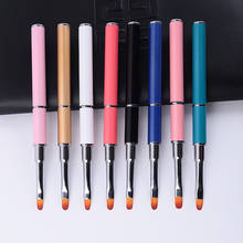 1 шт. двухсторонняя акриловая УФ-гель для наращивания ногтей, моделирующая ручка для рисования цветов, кисть для удаления УФ-геля, шпатель, палочка, инструмент для маникюра 2024 - купить недорого