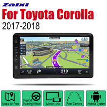 ZaiXi Авто Радио 2 Din Android Автомобильный плеер для Toyota Corolla 2017 ~ 2018 GPS Навигация BT Wifi карта мультимедийная система стерео 2024 - купить недорого