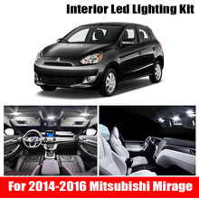 8X White Canbus led Car interior lights Package Kit for 2014-2016 Mitsubishi Mirage led interior Dome Trunk lights 2024 - buy cheap