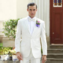 Trajes de hombre más vendidos 2 piezas (chaqueta + Pantalones) esmoquin de boda padrino mejor hombre traje Formal para hombres 2024 - compra barato