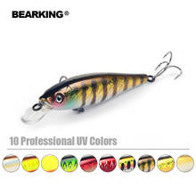 Bearking Bk17-M100 Suspending Minnow 1PC Fishing Lure 10cm 17.5g 1.8M Artifical Hard Baits Wobblers quality Hooks Lifelike Body 2024 - buy cheap