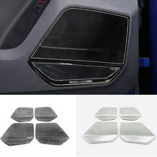 Stainless steel For Audi Q3 2019 2020 Auto Accessories Car Interior door speaker audio Horn Cover Trim Frame Sticker Car Styling 2024 - buy cheap