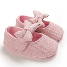 Zapatos de cuna para niña, zapatillas antideslizantes de suela suave para recién nacido, color negro, gris, rosa y blanco 2024 - compra barato