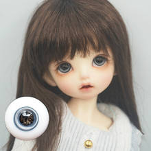 Кукольные глазные шарики BJD подходят для серых человеческих глазных шариков размера 1/3, 1/4, 1/6 с flash зрачками, стеклянные аксессуары 2024 - купить недорого