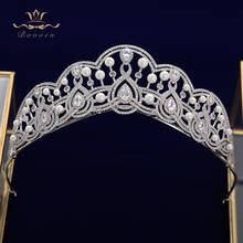 Lady Retro Zircon Crystal Wedding Hair Headbands Brides Tiaras Crowns Headpieces Prom Hair Jewelry 2024 - buy cheap