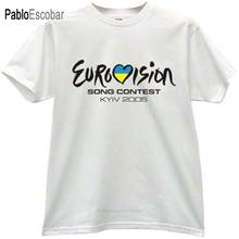 summer cotton t-shirt men brand tshirt EUROVISION 2005 In Ukraine - Cool T-shirt male top tees fashion euro size 2024 - buy cheap