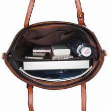 2019 Big Women Handbag Leather Shoulder Crossbody Bags Designer Messenger Bags Ladies Casual Tote Bags Sac A Main Femme Brown 2024 - buy cheap