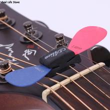 Guitar Accessories 1Pc Black Rubber Guitar Pick Holder Fix On Headstock For Guitar Bass Ukulele 2024 - buy cheap