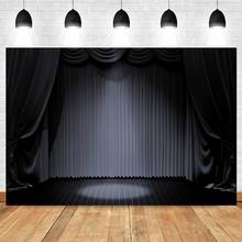 Yeele-cortina negra para sesión fotográfica, telón de fondo de fotografía de haz de luz de escenario, fondos fotográficos personalizados para estudio fotográfico 2024 - compra barato