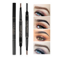 5Colors Rotatable Double-head Eyebrow Pencil Brow Mascara Pen Long Lasting Quick Dry Waterproof Easy Drawing Shaping Brow Makeup 2024 - buy cheap