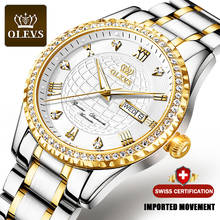 Men Mechanical Watch Gold OLEVS Luxury Automatic Watch diamond Sport Stainless Steel Waterproof Watch Men relogio masculino 2024 - buy cheap