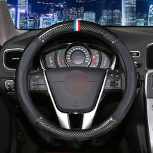 MIDOON-cubierta de cuero para volante de coche, accesorio de fibra de carbono para Volvo XC90, S80, XC60, S90, V70, V50, S40, V60, XC70, V40 2024 - compra barato