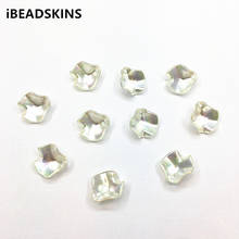 New arrival! 15x16mm 200pcs Aurora/AB effect Petal beads for Earrings parts,Hand Made Headdress Necklace DIY/Findings Jewelry 2024 - buy cheap