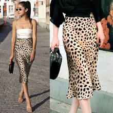 Women Girl Slim Skirt Thin High Waist Leopard Print Skirts Sexy Casual Summer Women Skirts 2024 - buy cheap