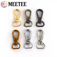 Meetee 10pcs 14*40mm Metal Keychain Hook Buckles Dog Bags Lobster Clasp Connection Buckle Hardware Accessories AP507 2024 - buy cheap