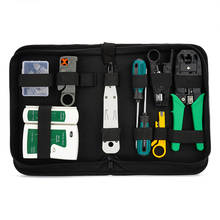 12 network repair tool kits, network tester and Ethernet cable crimping tool, wire stripper and screwdriver 2024 - buy cheap