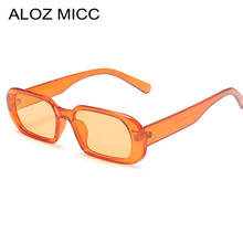 Винтажные прямоугольные Солнцезащитные очки женские модные маленькие квадратные солнцезащитные очки для женщин и мужчин Ретро панк очки UV400 Oculos de sol Q813 2024 - купить недорого