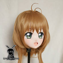 (RB652)Quality Handmade Female/Girl Resin 3/4 Head Japanese Anime Cartoon Character Cosplay KINOMOTO SAKURA Kigurumi Mask 2024 - buy cheap