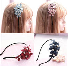 Multicolor Japanese Women flower KC Head band Sweet Lolita  Hair clasp Headwear Princess Cosplay  Hair Accessories B923 2024 - buy cheap