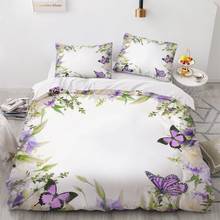 Simple Bedding Sets 3D Plant Flower Duvet Quilt Cover Set Comforter Bed Linen Pillowcase King Queen Full Double Home Texitle 2024 - compra barato