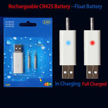 2pcs Rechargeable CR425 Batteries Fishing Float Battery With USB Interface 3V Fast Charge Luminous Drift Fishing Accessories 2024 - buy cheap